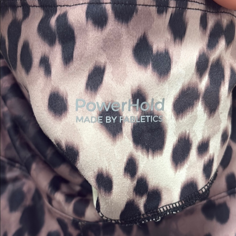 Fabletics Boost PowerHold High-Waisted 7/8 Legging Size Small Spotted/Black - Picture 6 of 8
